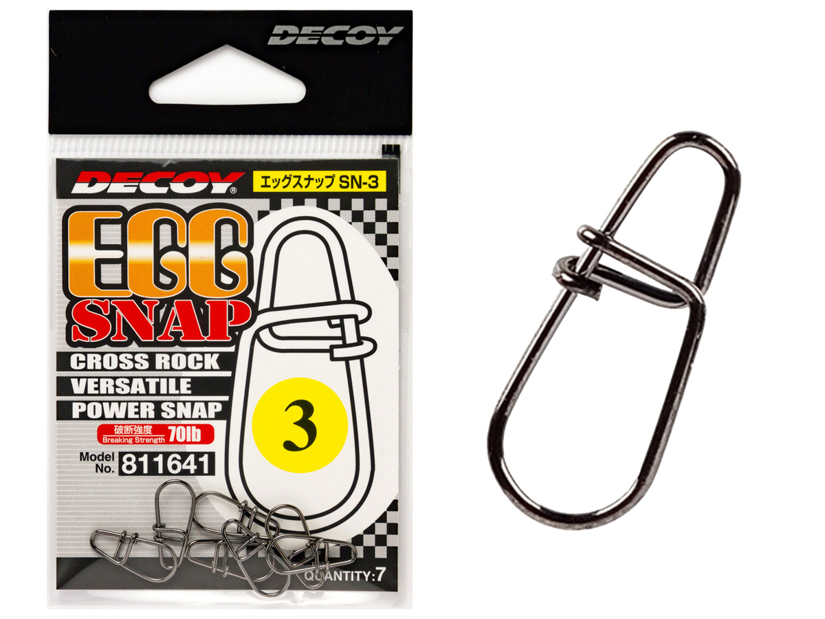 Decoy Imperdible Egg Snap SN3 Bajos de línea de tungsteno, de acero