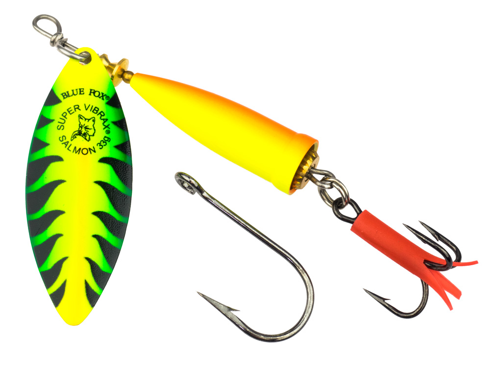 Blue Fox Salmon Super Vibrax - Cucharillas giratorias - Tienda de Pesca