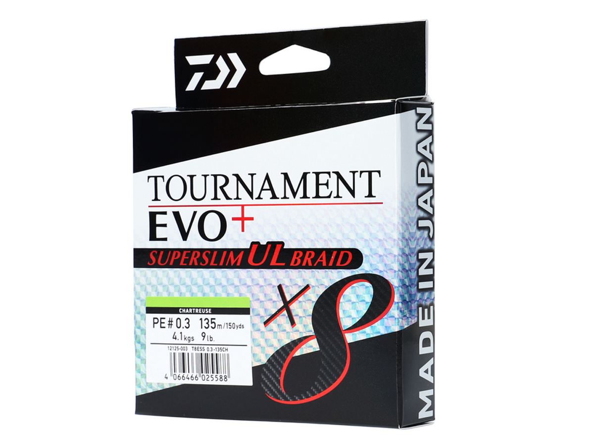 Daiwa Tournament X8 EVO Dark Green 135m 0.10 mm 6.70kg - Fish Inn