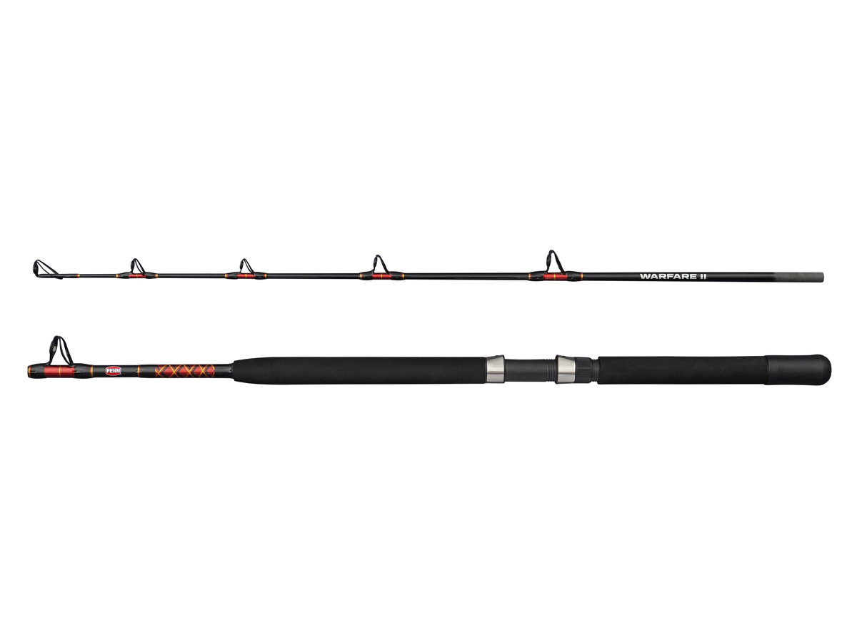 Rod Mar Cañas de barco Penn Warfare II Boat Rod para pesca en el mar
