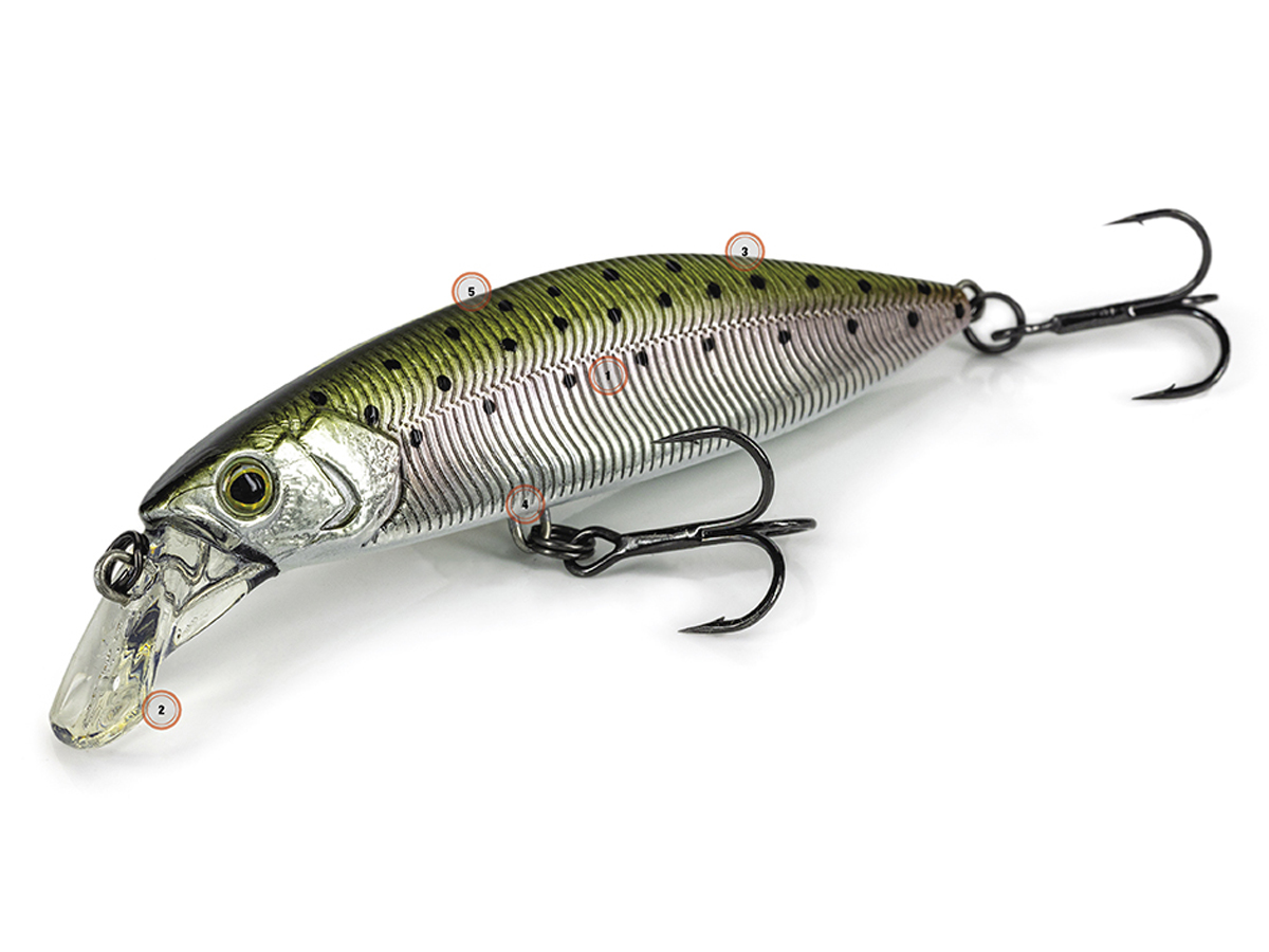 Molix Rolling Minnow 60 FS - Esca Artificiale Per Pesca In Acque Dolci E Salate