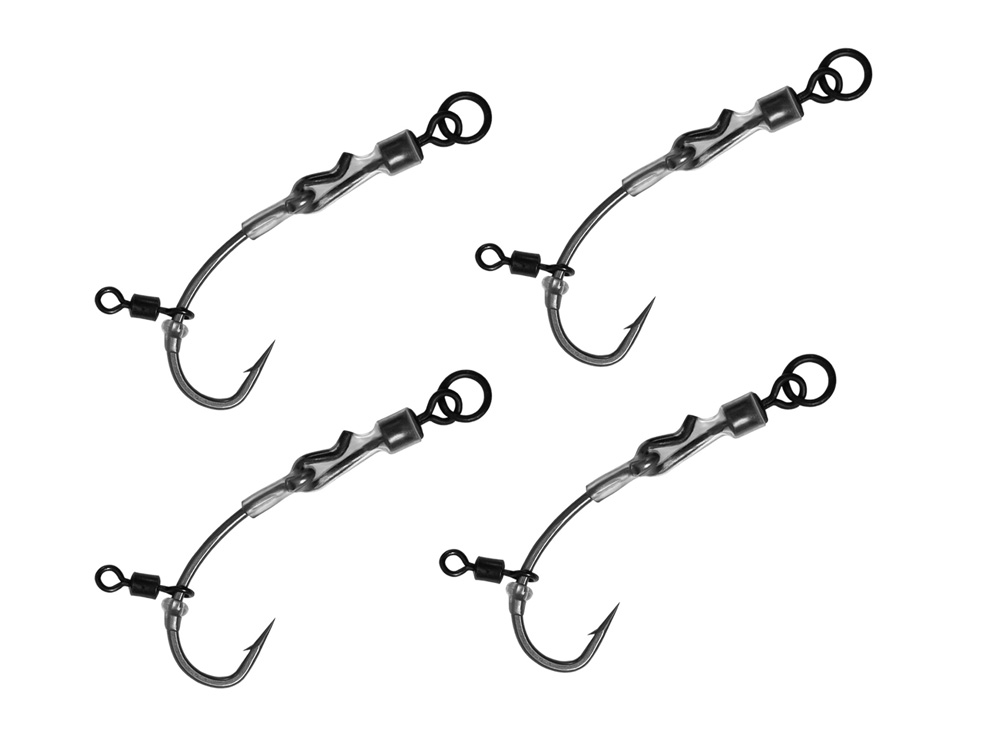 Accessori Carpfishing Ronnie Rig Per Pesca Alla Carpa - Set Ami E Fluorocarbon 20cm/9,07kg Fili Fluorocarbonati Per Pesca - 5