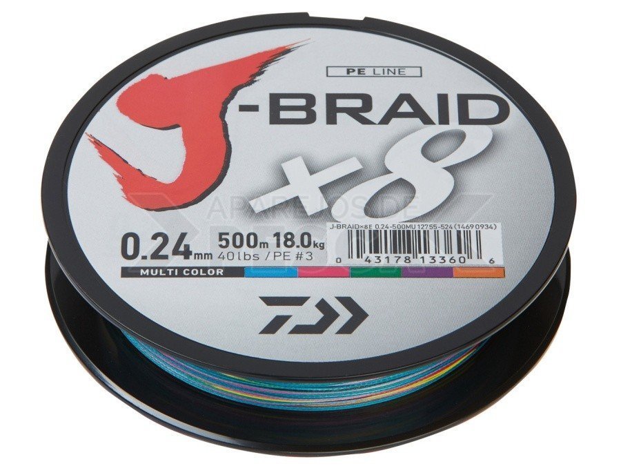 Hilo Trenzado Daiwa J Braid X8 3000 metros Verde