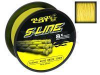 Trenzado Black Cat S-Line Yellow 250m 0.42mm 45kg / 99lbs