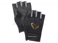 Guantes Savage Gear Neoprene Half Finger Glove Black - XL