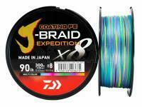 Trenzado Daiwa J-Braid Expedition x8E Multi Color 300m - 0.28mm