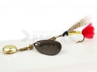 Cucharilla giratoria Mepps Aglia Streamepps #00 | 0.9g - Brązowa