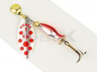 Cucharilla giratoria Mepps Aglia Long Heavy - Silver / Red Dots #1/8g