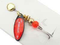 Cucharilla giratoria Mepps Aglia Long Redbo #0 | 2.5g - Black