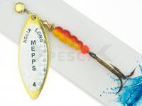 Cucharilla giratoria Mepps Aglia Long Rainbo #4 | 17g - Gold / Silver