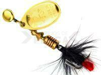 Cucharilla giratoria Mepps Aglia Mouche Oro / Negro #2 4.6g