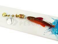 Cucharilla giratoria Mepps Aglia TW Mino #0 | 4g | 4.5 cm mino - Silver / red