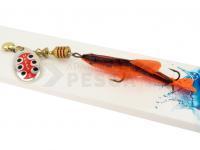 Cucharilla giratoria Mepps Aglia TW Mino #2 | 6.5g | 6 cm mino - Silver / red