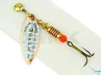 Cucharilla giratoria Mepps Aglia Long Rainbo Cooper / Silver #2 7g