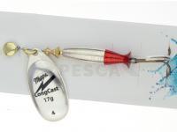Cucharilla giratoria Mepps Aglia LongCast #4 17g - Silver / Red