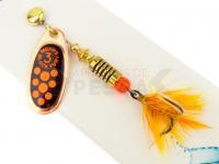 Cucharilla giratoria Mepps Black Fury Mouche #3 - Copper/Red Dots