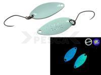 Cucharilla ondulante para trucha Nories Masukuroto Sofia 1.6g 25mm - #087 (Green Glow)