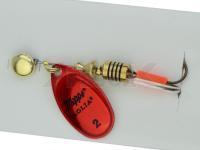 Cucharilla giratoria Mepps Aglia Platium Red #2 | 4.5g