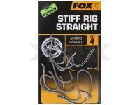 FOX Anzuelos Carp EDGES Stiff Rig Straight