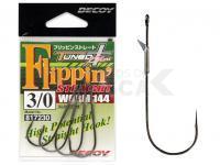 Anzuelos Decoy Flippin Straight Worm144 NS BLACK - #4/0