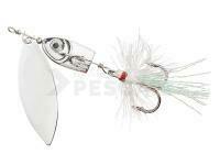 Cucharilla giratoria Balzer Colonel Reality 3D Lead Head Spinner 10g - Silver