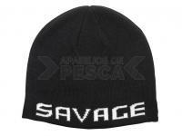 Savage Gear Logo Beanie One Size - Black / White