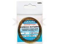 Czech Nymph Tapered Knotless Mono Leader Camou 450 cm 0.20-0.50mm