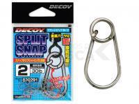 Imperdible Decoy Split Snap SN-13 Silver - #2 | 30lb