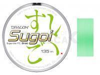 Trenzado Dragon Sugoi Superthin P.E. Braid Fluo Light Green 135m 0.061mm