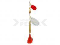 Cucharilla giratoria Jenzi Phantom-F Tandem 14g - Red/Silver Reflex
