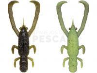 Señuelos Fish Arrow Freerig Shrimp 2.6 inch - Green Pumpkin/Chart (two-tone)