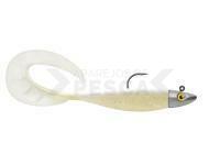 Vinilos Delalande Zand Curly 12cm + jig head 14g - 154 - GALACTIC WHITE