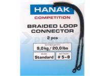 Hanak Braided Loop Connector - Standard Black 9kg