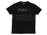 Fox Black Camo Chest Print T-Shirt - L