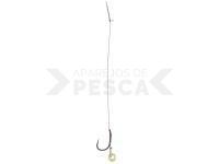 Mikado Method Feeder Rigs Barbless X-Tra Strong with rubber 10cm - #6