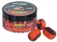 Jaxon Dumbels Duo Color Sinking Method Feeder 50g 8/10mm - Orange-Chocolate