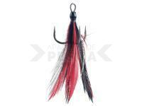 Anzuelos triples BKK Feathered Spear 21 SS Black/Red #2