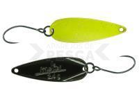 Cucharilla ondulante para trucha Molix Lover Area Spoon 2.4 g (3/32 oz) - 332 Chartreuse Top / Black