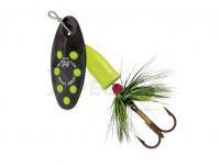 Cucharilla giratoria Blue Fox Vibrax Bullet Fly #3 | 11g - Black Chartreuse