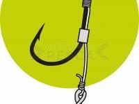 Hooks with leaders Owner Method Feeder FD61 Spear #8 0.22mm