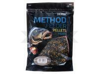 Pellet Ready Jaxon Method Feeder 500g 2mm - BANANA/VANILLA/CHOCOLATE