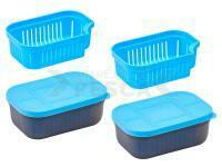 Pellet soaking containers with strainers - 128A