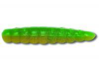 Quantum Señuelos blandos Magic Trout B-Maggot 25mm - Garlic | Yellow-green