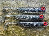 Señuelos blandos Great Fish GF1 49mm 1g - no scent - glitter graphite