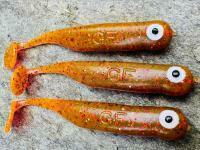 Señuelos blandos Great Fish GF1 49mm 1g - no scent - motor oil red