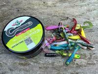 Señuelos blandos Great Fish GF1 Twister Mix 49mm - no scent - multicolor II