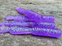 Señuelos blandos Great Fish GF2 Leech 60mm 1.8g - no scent - glitter light purple