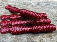 Señuelos blandos Great Fish GF2 Leech 60mm 1.8g - no scent - glitter red