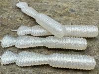 Señuelos blandos Great Fish GF2 Leech 60mm 1.8g - no scent - silver pearl