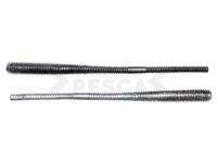 Vinilos Live Target Finesse Tail Worm 11.4cm - Black/Silver